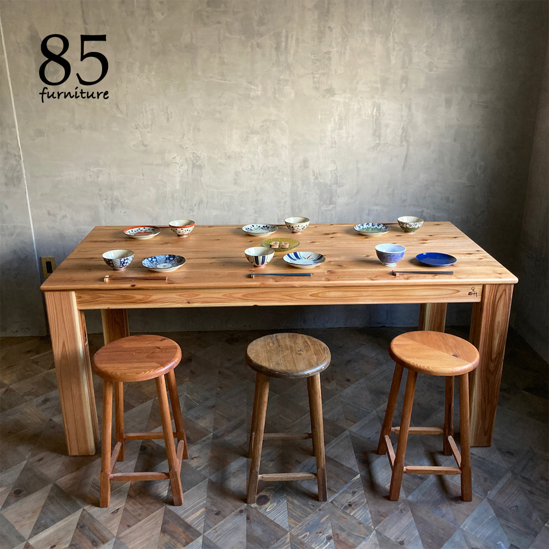【レトロライトスツール 】高さ52cm 高さ65cm