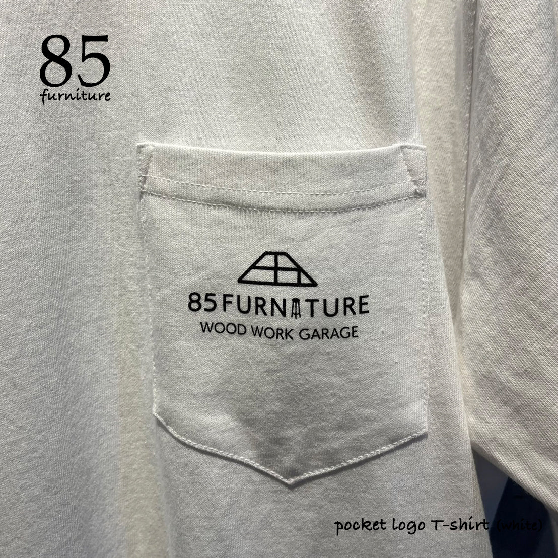 【Tシャツ】85furnitureロゴ 胸ポケット
