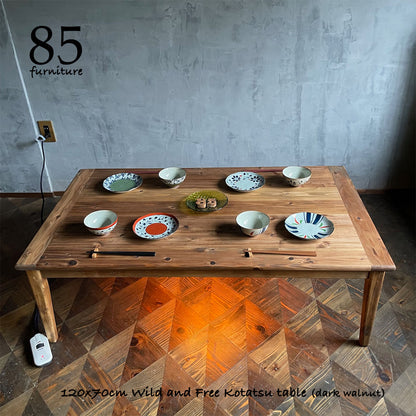 【Wild&Freeこたつ】105×60cm 120×70cm