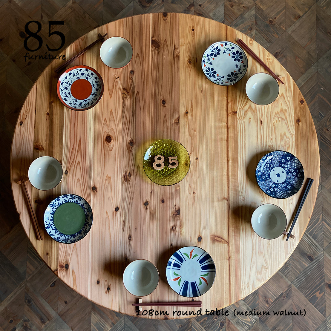 【癒されるちゃぶ台】直径100cm 直径110cm