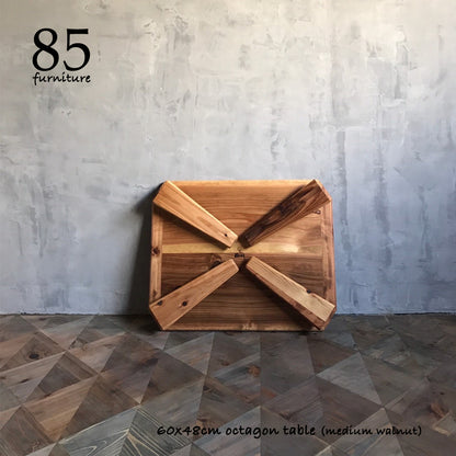 【癒されるちゃぶ台】60×48cm/60×60cm　折りたたみ脚　ローテーブル　 無垢材　【サイズオーダー可能】