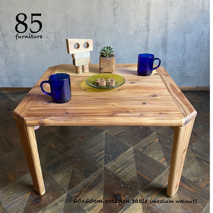 【癒されるちゃぶ台】60×48cm/60×60cm　折りたたみ脚　ローテーブル　 無垢材　【サイズオーダー可能】