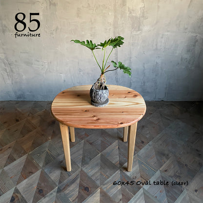 【楕円ローテーブル】60×45cm