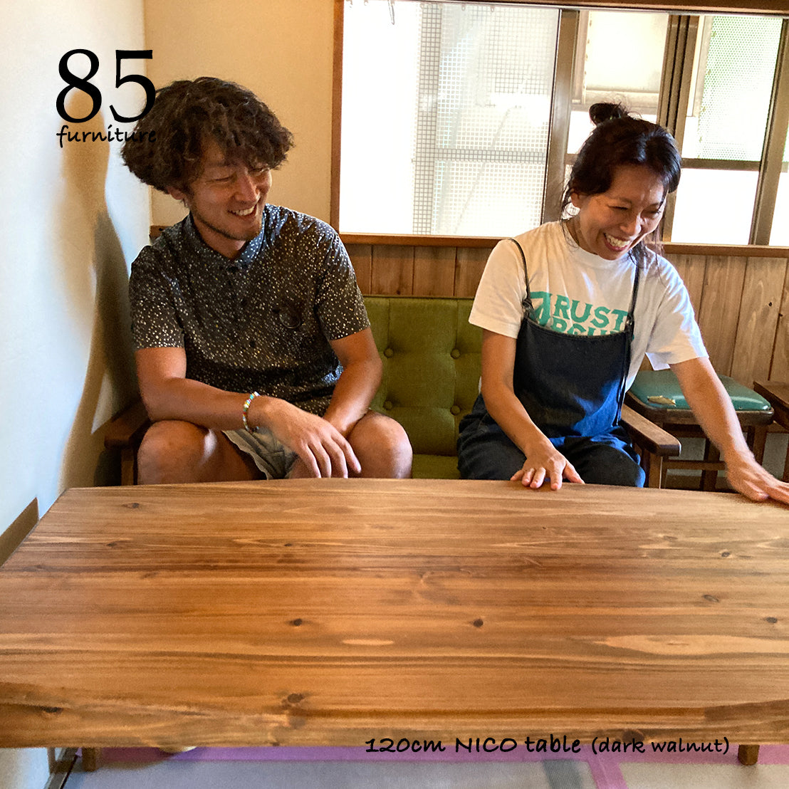 【ニコテーブル】100〜130×65cm