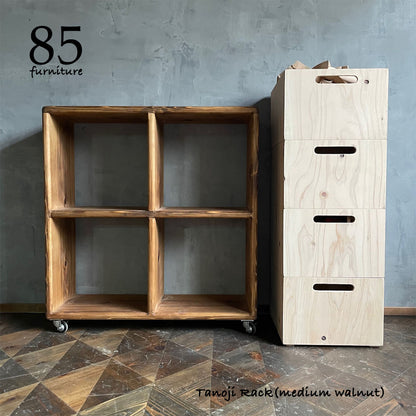 【田の字ラック】69×69cm 奥行24〜30cm W&F仕上げ