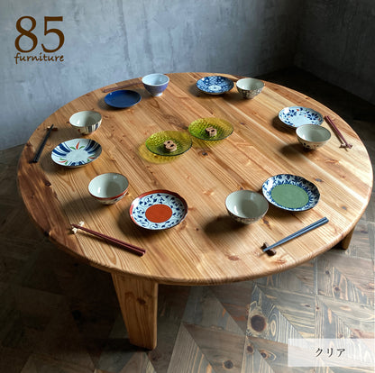 【癒される丸ちゃぶ台】直径48-120cm サイズ7展開　サイズオーダー可能