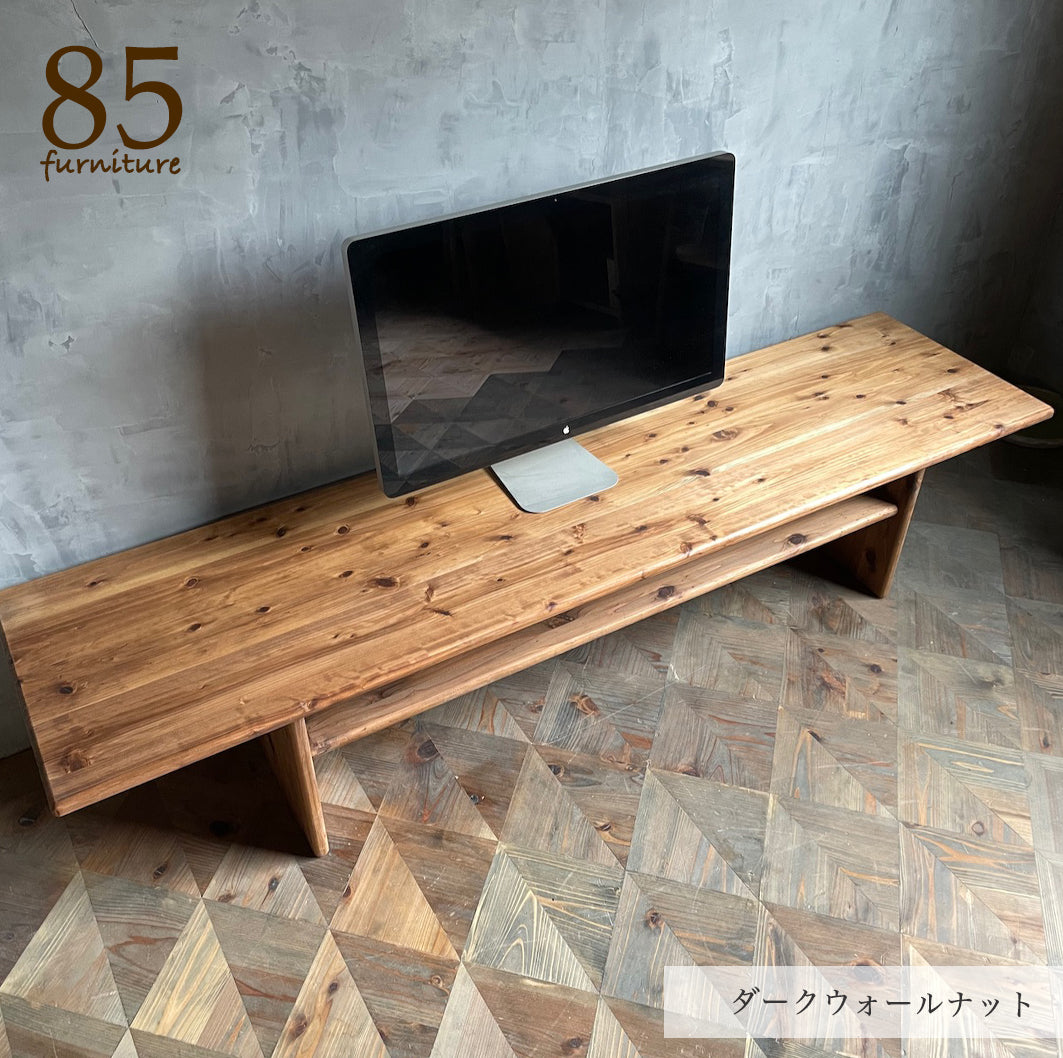 【TV台】150-180×40cm　鳥居型　無垢材 サイズオーダー可能