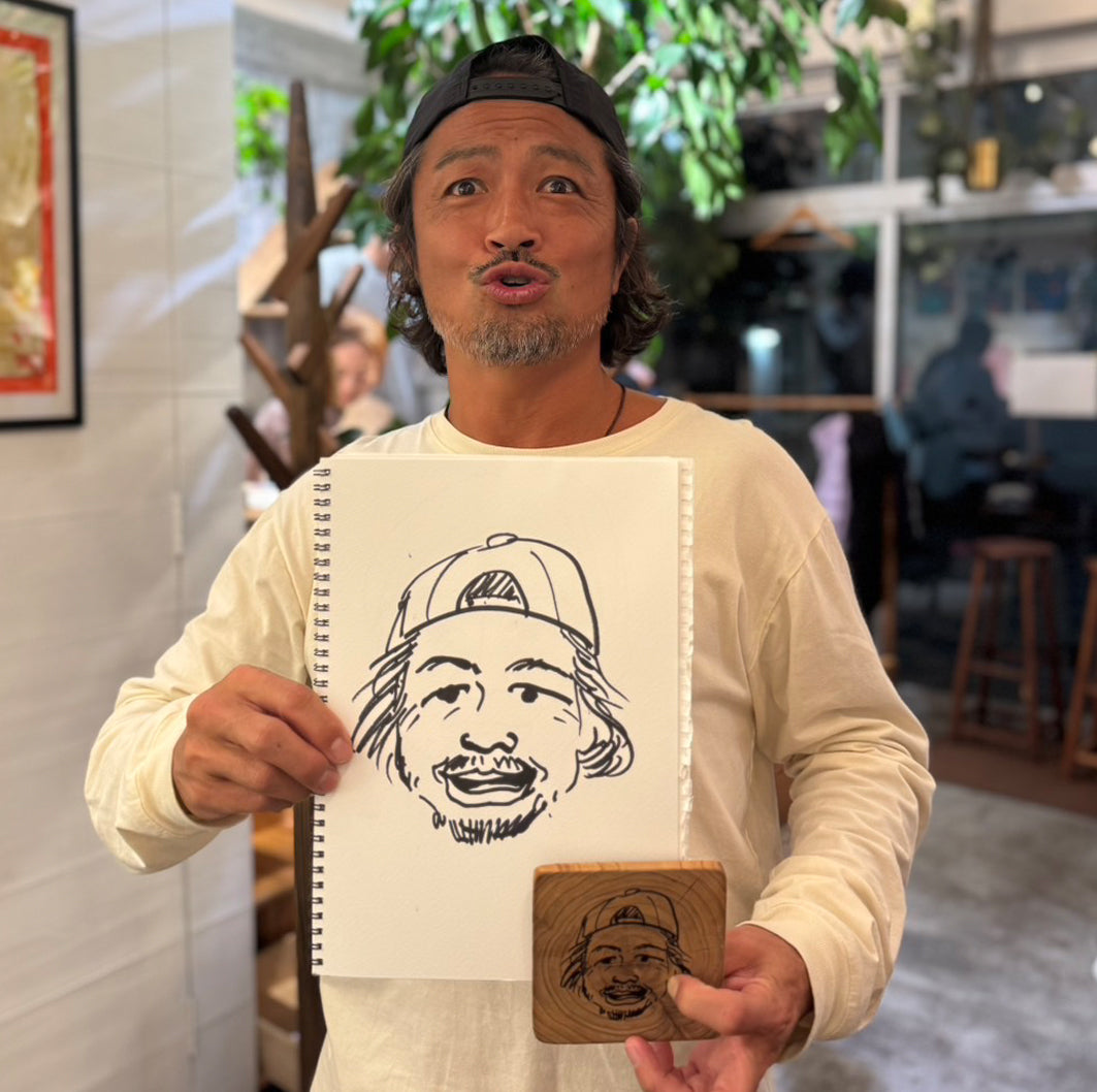 木にレーザープリントしよう！　オリジナルグッズ　　TV ヒルナンデスでも紹介