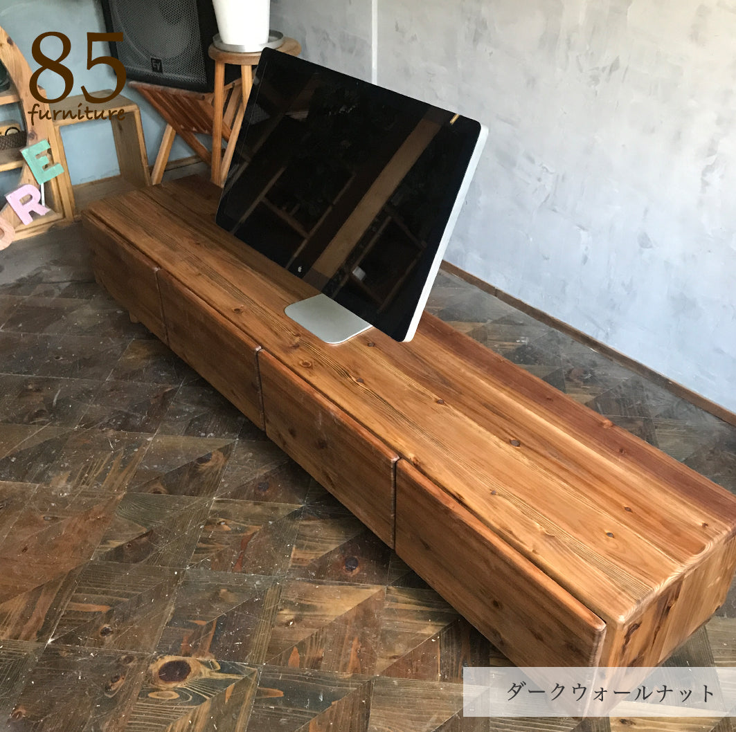 【TV台】180×35cm 引き出しタイプ　無垢材　おしゃれ　収納【サイズオーダー可能】