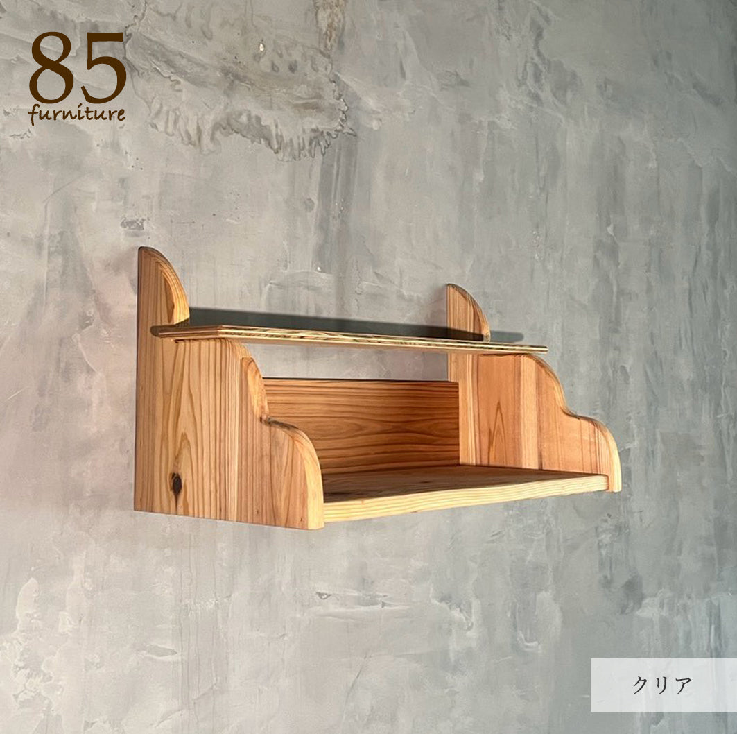 超軽量【神棚】ウォールシェルフ 43×20.5cm　壁掛け収納　インテリア　飾り棚 デザイン４展開　おしゃれ