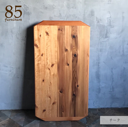 【癒される長方形ちゃぶ台】幅60-120　奥行48-72cm　折りたたみ脚　八角形　サイズ６展開　ローテーブル　 無垢材　【サイズオーダー可能】