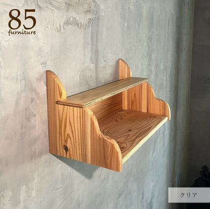 超軽量【神棚】ウォールシェルフ 43×20.5cm　壁掛け収納　インテリア　飾り棚 デザイン４展開　おしゃれ