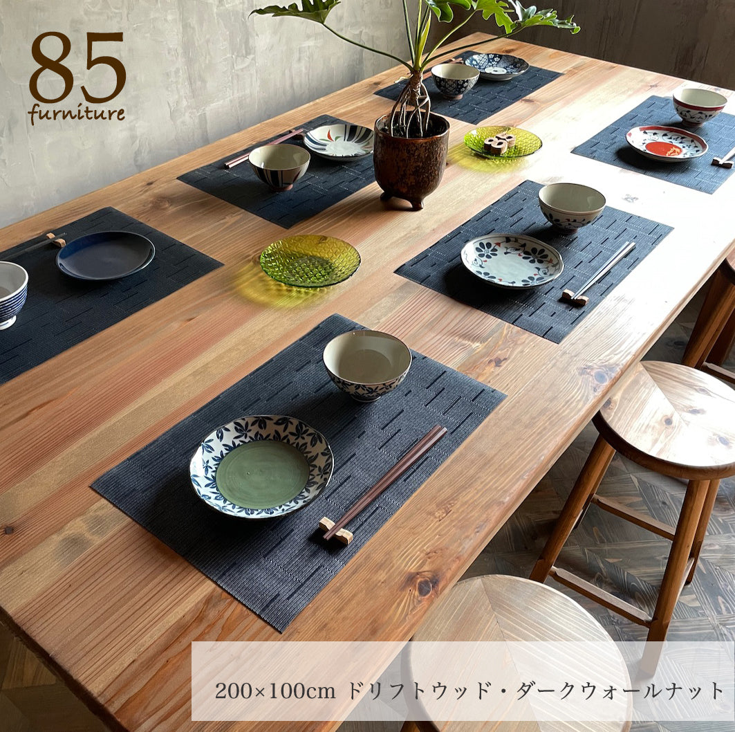 【癒される長方形ダイニングテーブル】幅120-200cm 　奥行70-100cm　高さ72cm　 サイズオーダー可能