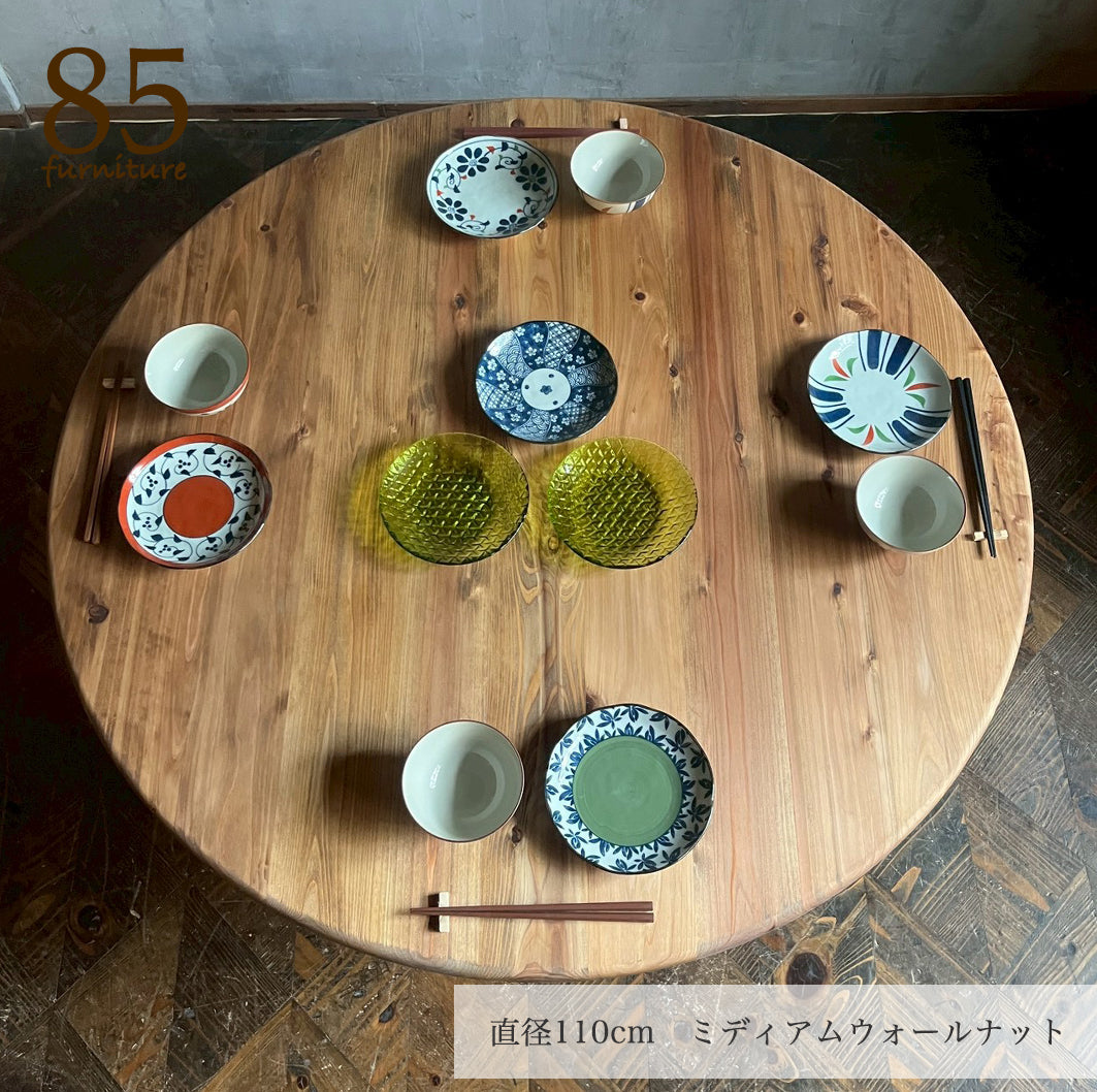 【癒される丸ちゃぶ台】直径48-120cm サイズ7展開　サイズオーダー可能