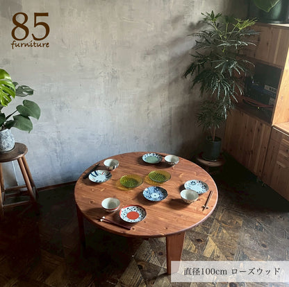 【癒される丸ちゃぶ台】直径48-120cm サイズ7展開　サイズオーダー可能