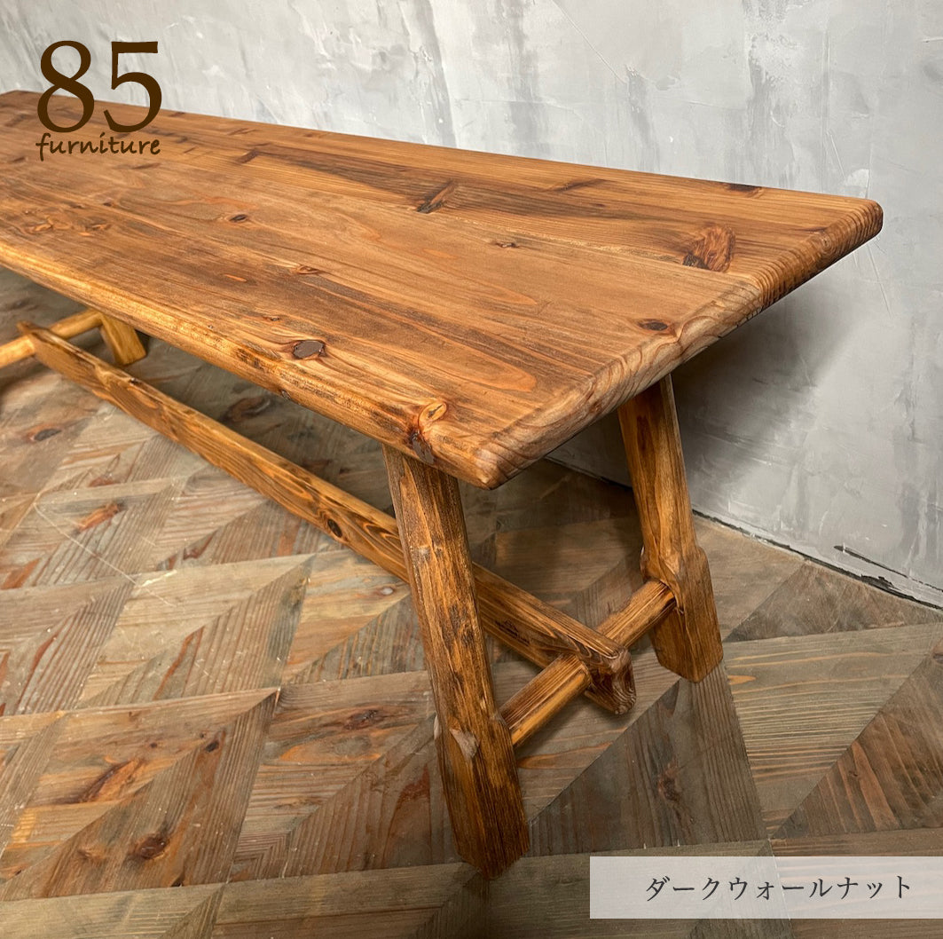 【癒されるベンチスツール】幅80-138cm　奥行30-33cm 高さ41cm