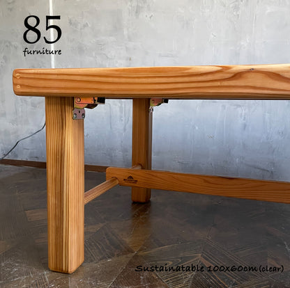 【サスティナテーブル】100×60cm 折りたたみ脚
