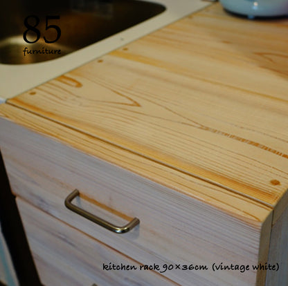 【キッチン隙間台】引出し付き