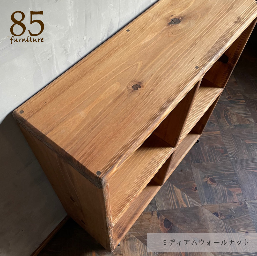【田の字ラック】69×24-30cm　高さ74.2cm /  80×30cm　高さ85cm   W&F仕上げ