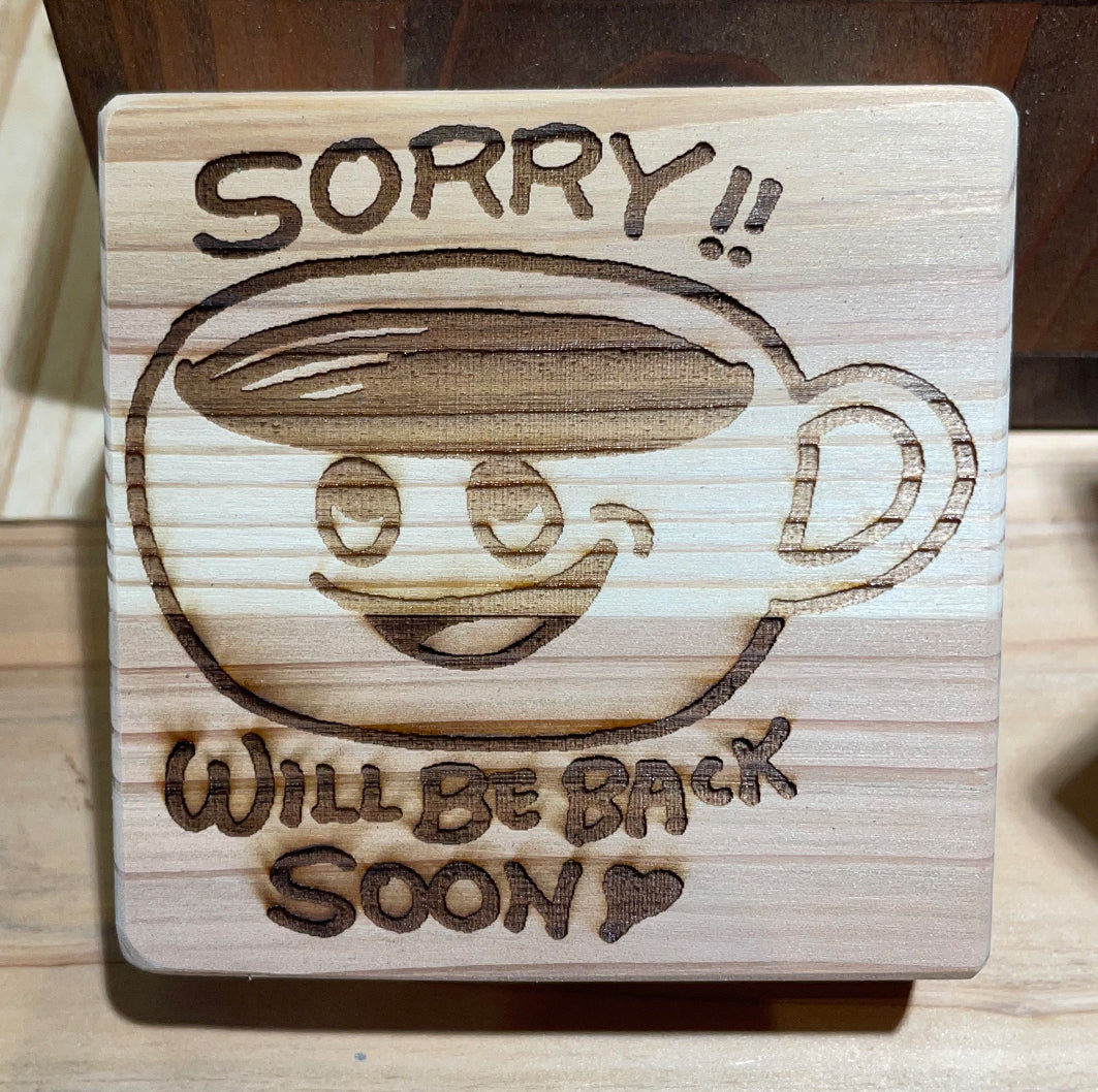 木にレーザープリントしよう！　オリジナルグッズ　　TV ヒルナンデスでも紹介