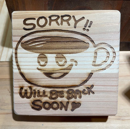 木にレーザープリントしよう！　オリジナルグッズ　　TV ヒルナンデスでも紹介