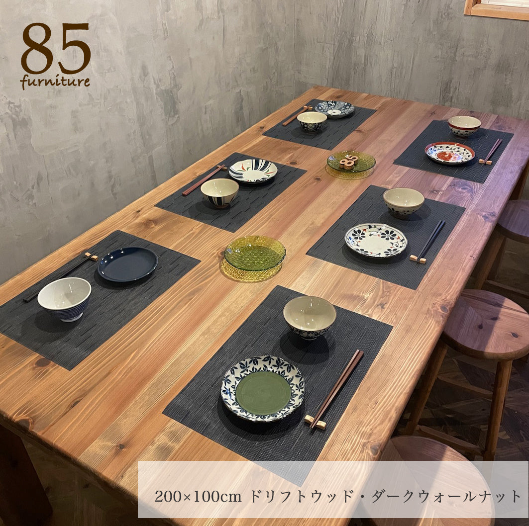 【癒される長方形ダイニングテーブル】幅120-200cm 　奥行70-100cm　高さ72cm　 サイズオーダー可能