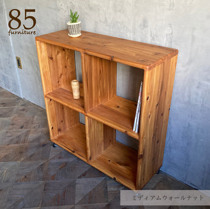【田の字ラック】69×24-30cm　高さ74.2cm /  80×30cm　高さ85cm   W&F仕上げ