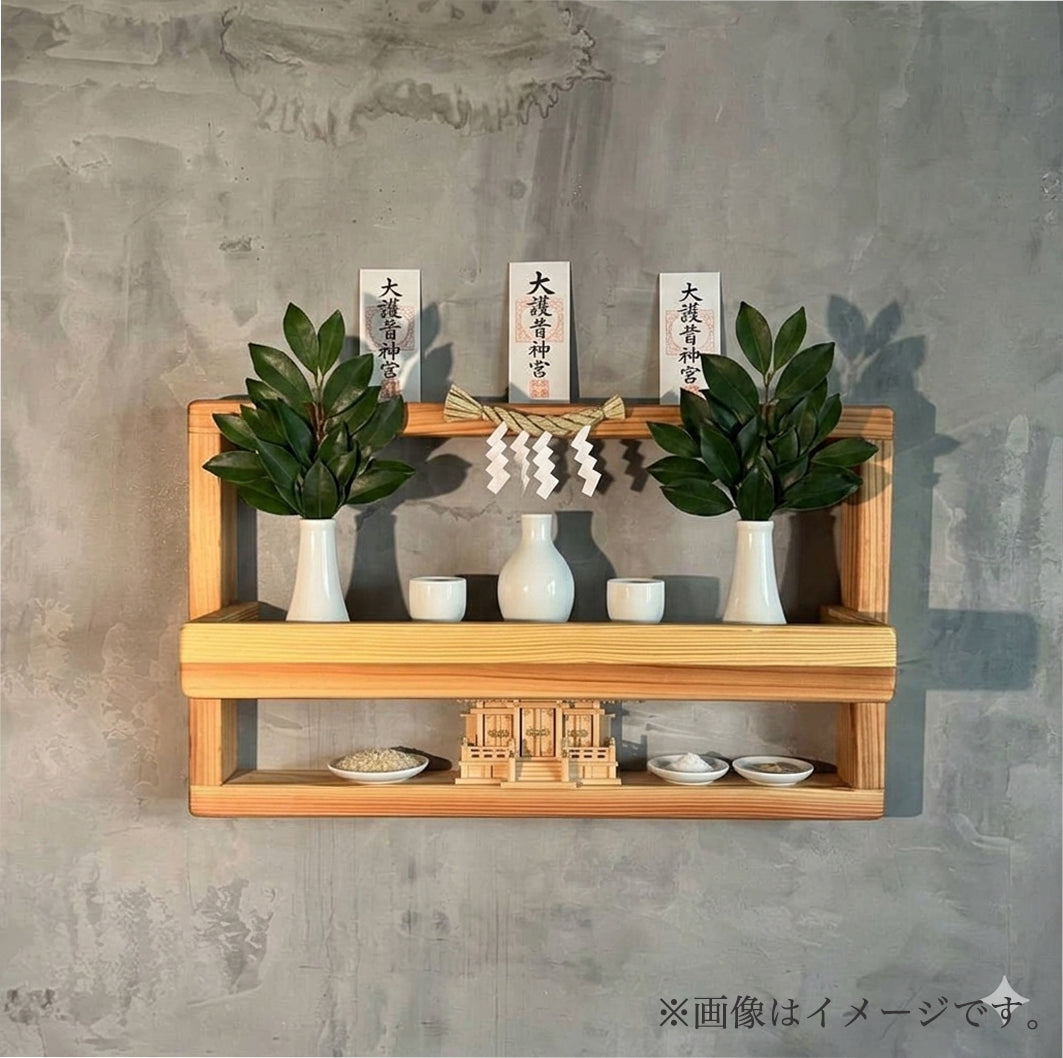 超軽量【神棚】ウォールシェルフ　50×15cm 壁掛け収納　インテリア　飾り棚 デザイン４展開　おしゃれ