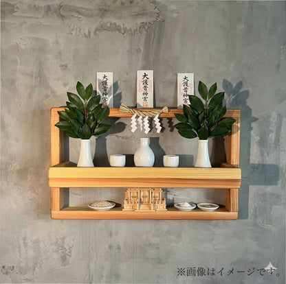 超軽量【神棚】ウォールシェルフ　50×15cm 壁掛け収納　インテリア　飾り棚 デザイン４展開　おしゃれ
