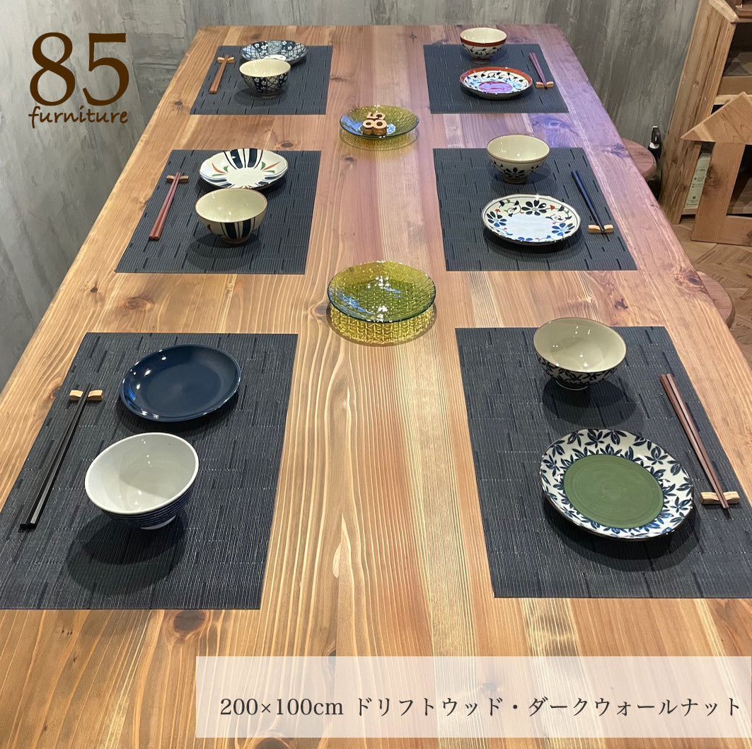 【癒される長方形ダイニングテーブル】幅120-200cm 　奥行70-100cm　高さ72cm　 サイズオーダー可能