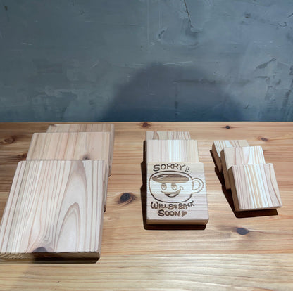 木にレーザープリントしよう！　オリジナルグッズ　　TV ヒルナンデスでも紹介