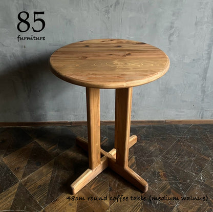【コーヒーテーブル】直径48cm　高さ60cm  十字脚