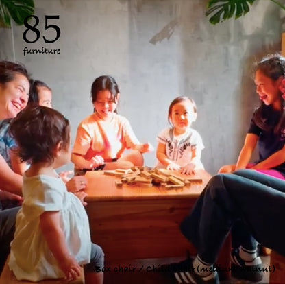 【箱いす】Lサイズ・デスクセット　名入れ可能 ボックスチェア キッズ　子供用椅子　幼稚園　保育園　出産祝い　