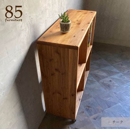 【田の字ラック】69×24-30cm　高さ74.2cm /  80×30cm　高さ85cm   W&F仕上げ