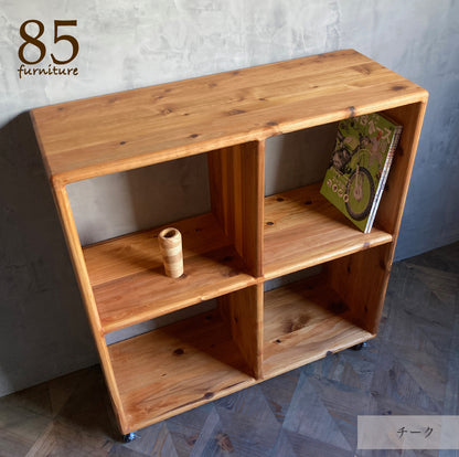 【田の字ラック】69×24-30cm　高さ74.2cm /  80×30cm　高さ85cm   W&F仕上げ