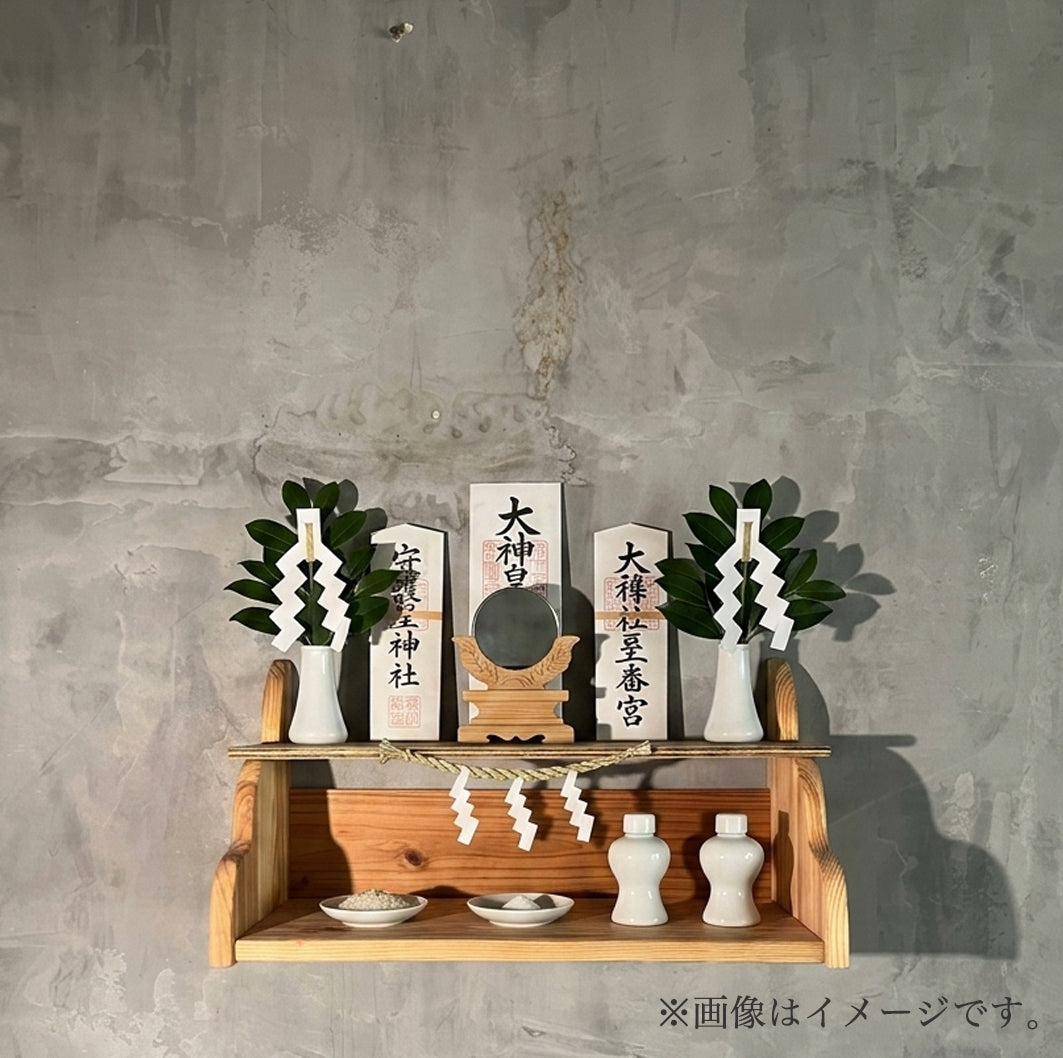 超軽量【神棚】ウォールシェルフ 43×20.5cm　壁掛け収納　インテリア　飾り棚 デザイン４展開　おしゃれ