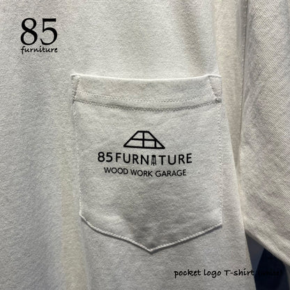 【Tシャツ】85furnitureロゴ 胸ポケット