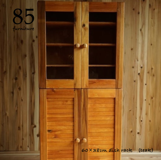 食器棚　ガラス扉　